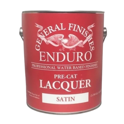 Reliable General Finishes Enduro Water Based Pre-Cat Lacquer Satin 1 Gallon Green