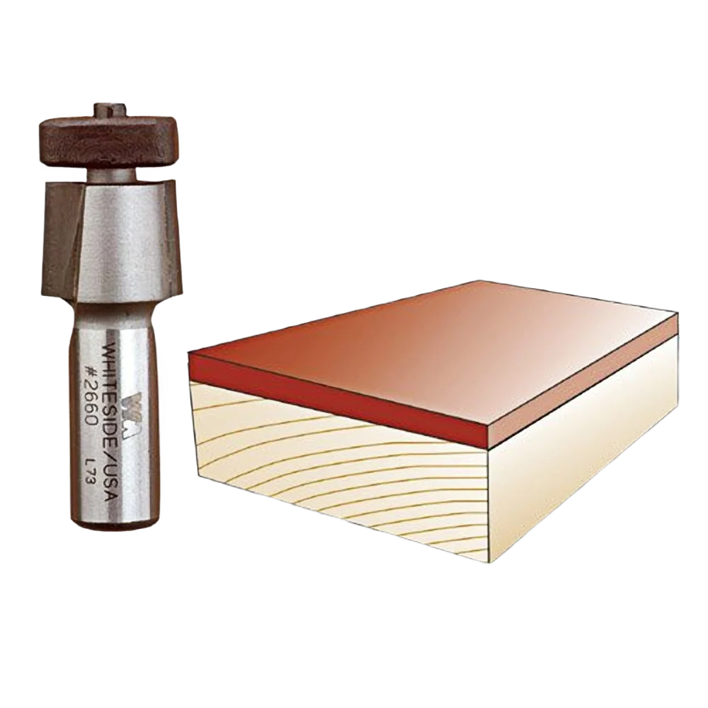 Optimized Whiteside Laminate Trim Bit w Euro Square Bearing 1 2 in. SH x 3 4 in. CD x 5 8 in. CL Verified