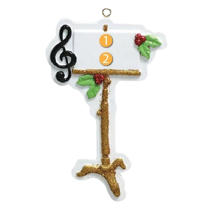 World-Class Rudolph Me Personalized Music Stand Ornament Quality