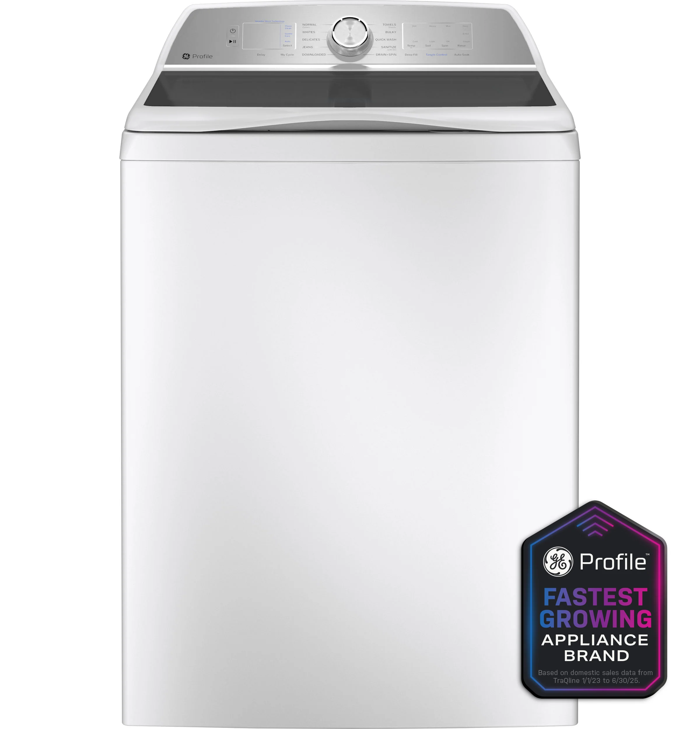 Prestigious GE Profile™ ENERGY STAR® 4.9 cu. ft. Capacity Washer with Smarter Wash Technology and FlexDispense™ Versatile