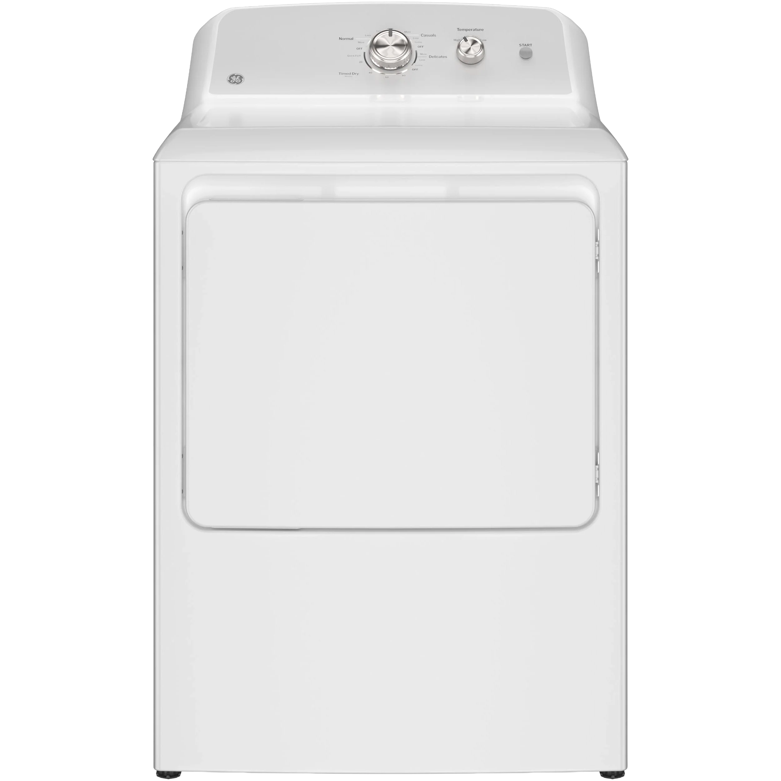 Next-Generation GE® 7.2 cu. ft. Capacity Electric Dryer with Up To 120 ft. Venting and Reversible Door Minimalist