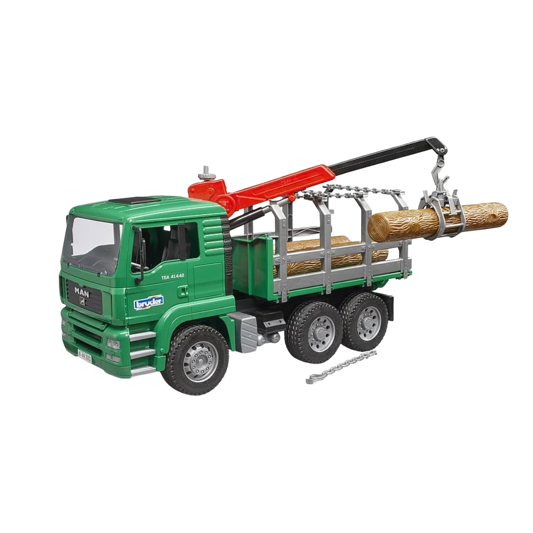 Proven Bruder Toys MAN Timber Truck With Crane 3 Logs Effective