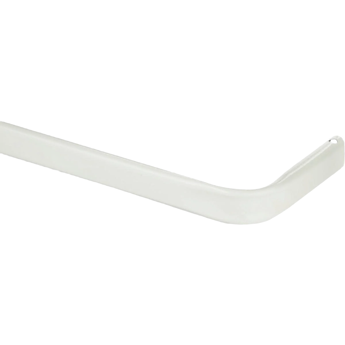 Next-Generation Kenney White 3 in. Single Curtain Rod 48 to 86 in. Convenient