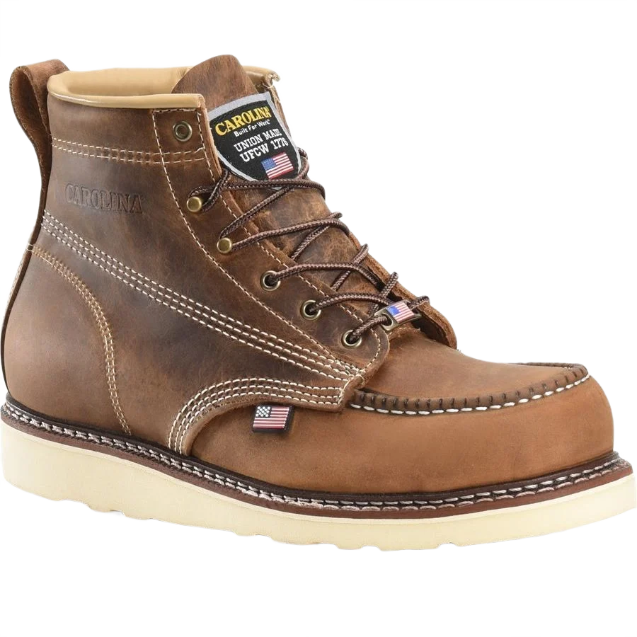 Artisan Carolina Men’s AMP USA Dark Brown Wedge Boots 12EE Versatile