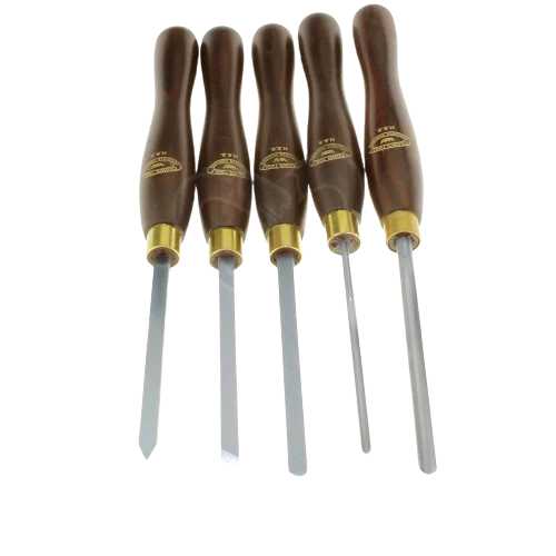 Green Crown Boxed 5 Pc. Miniature Turning Tool Set Secure