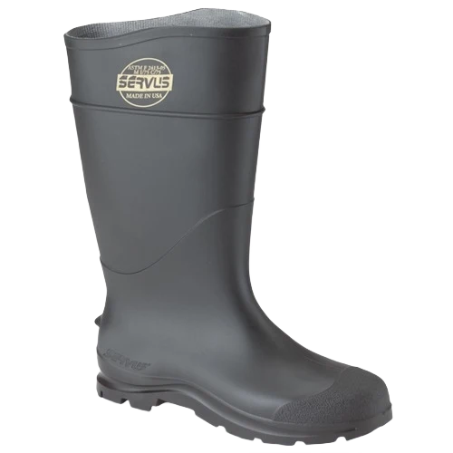 Stylish Norcross Men’s Black Safety Servus Rubber Boots Size 13 Secure