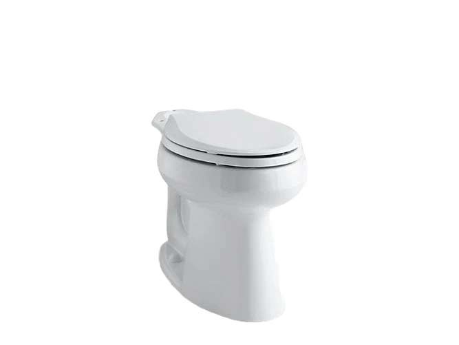 Crafted Kohler White Highline comfort Height Elongated Toilet Bowl with Seat Fashionable