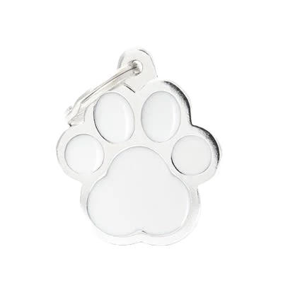 Genuine MyFamily White Paw ID Tag Fashionable