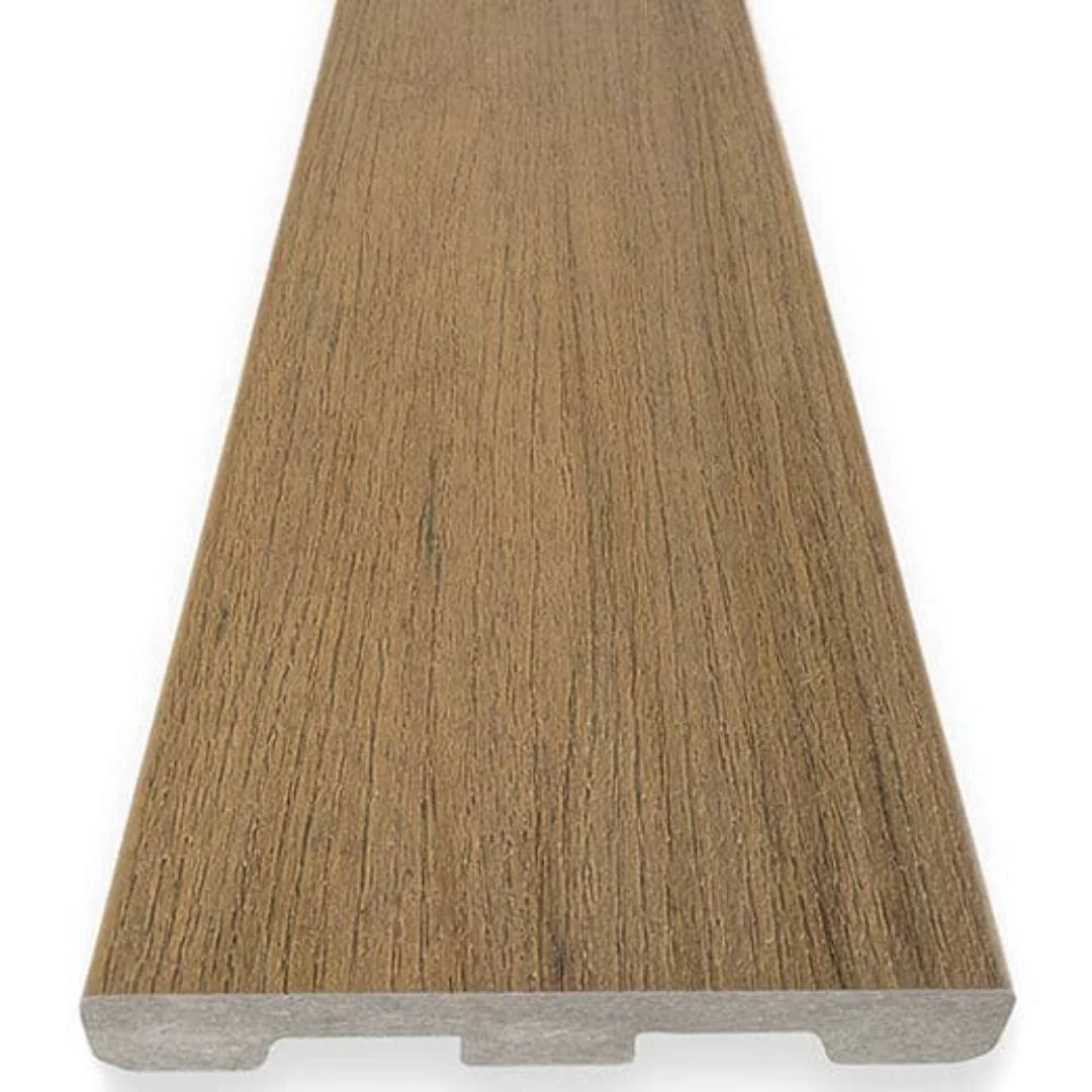 Exclusive TimberTech 16′ EDGE Prime Collection Grooved Deck Board Coconut Husk Trendy