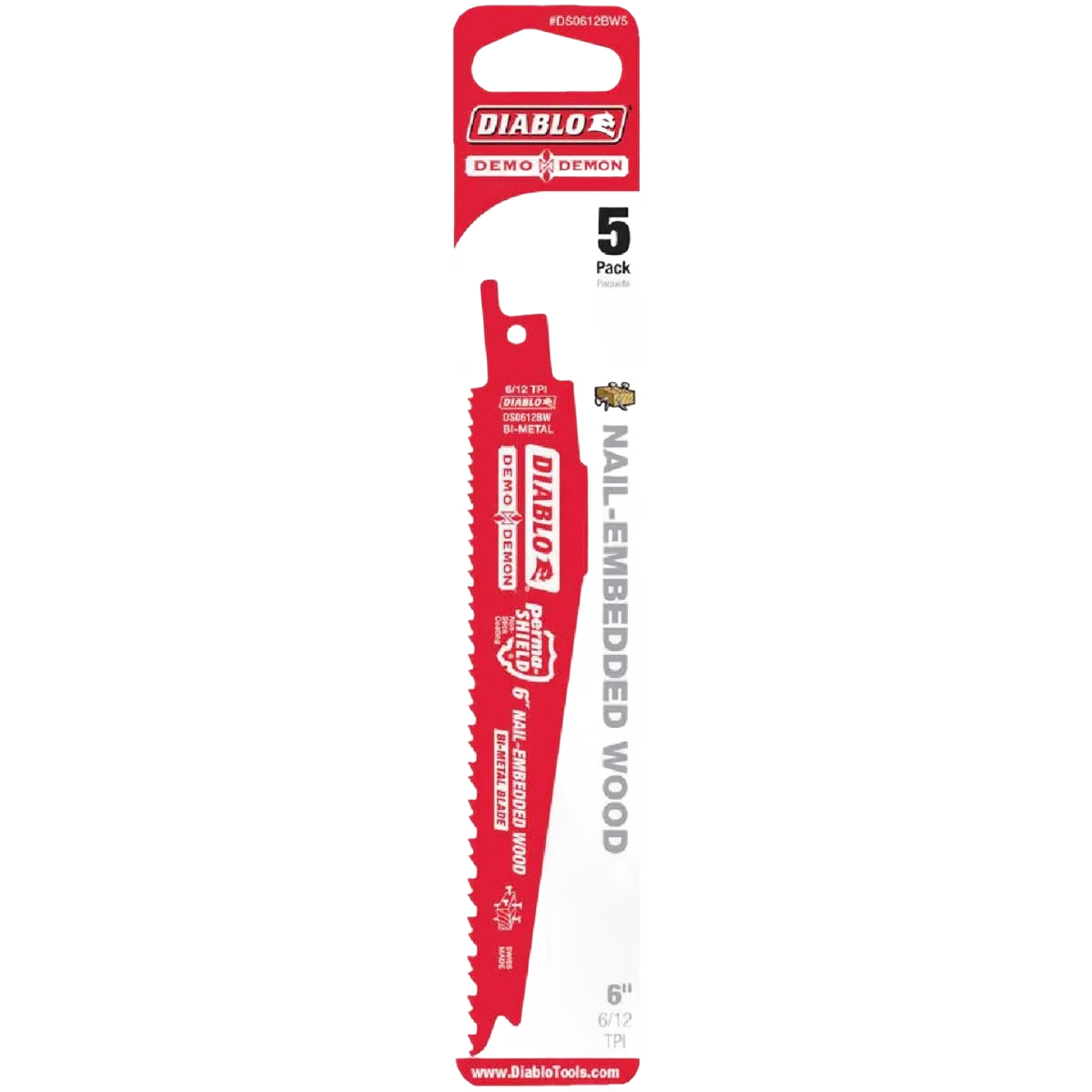 Convenient Diablo 6-In. Bi-Metal Nail Embedded Wood Saw Blades 5-Pack Casual