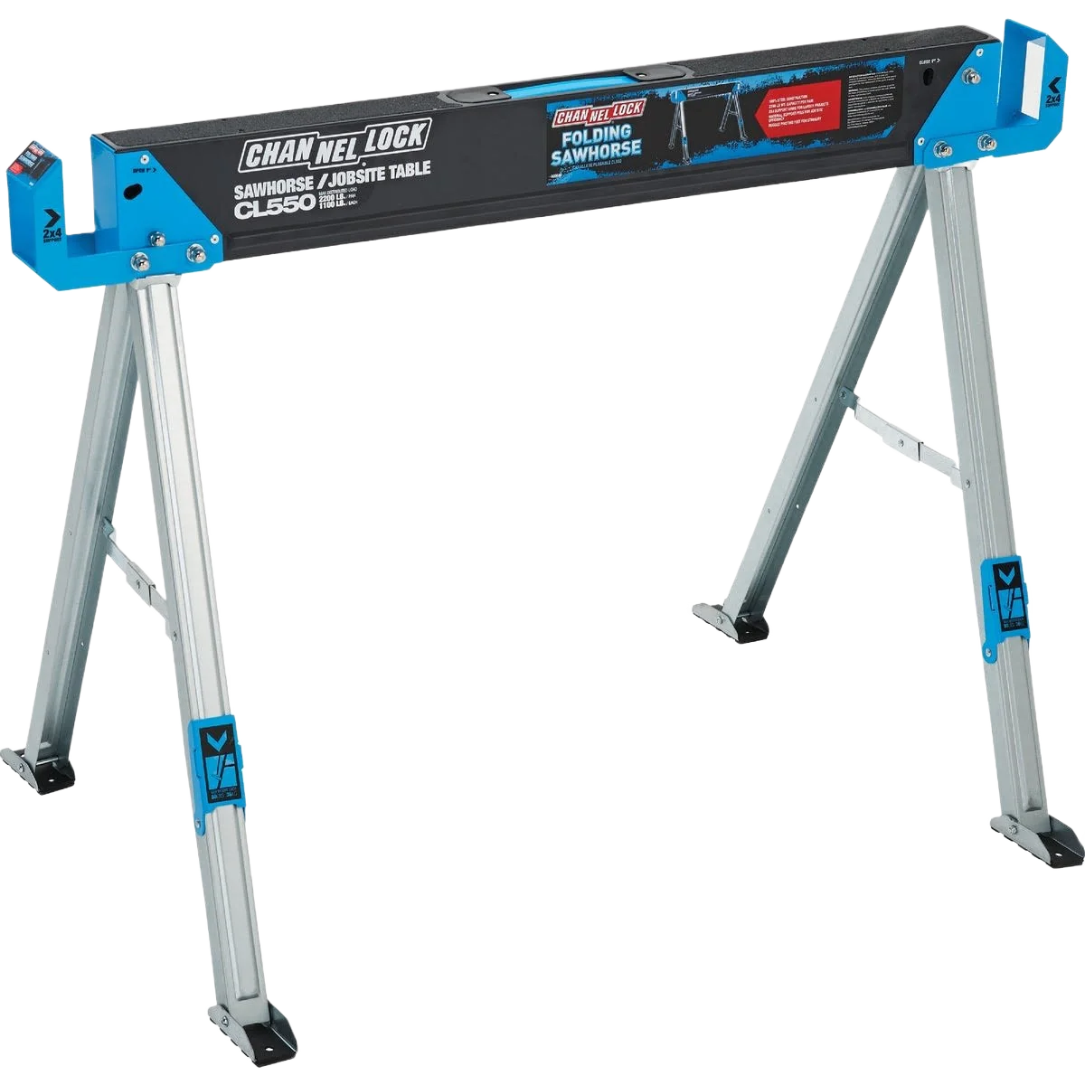 Environmentally Friendly Channellock 2 200 lb. Capacity Steelfolding Sawhorse 46-1 2 In. Eco-Friendly