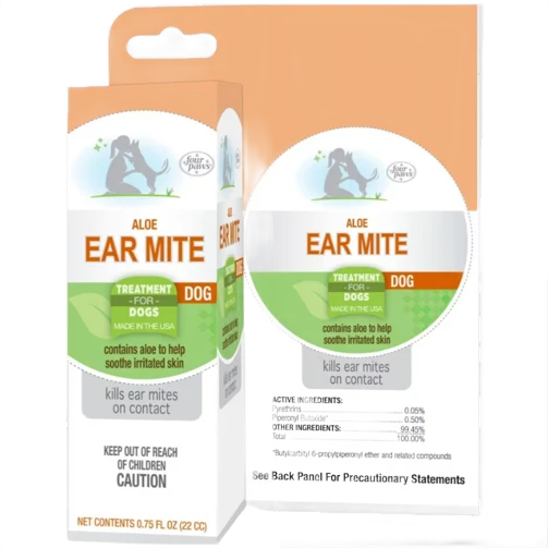 Responsible Four Paws Aloe Ear Mite Treatment Elite