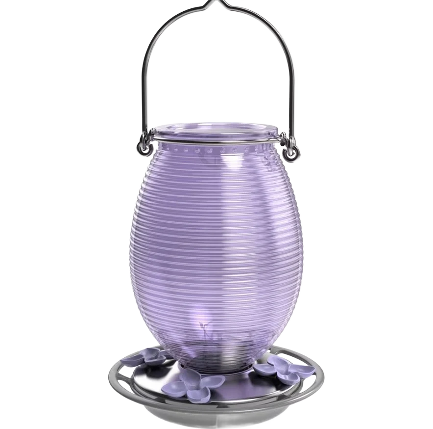Selected Lilac Dreams Antique Glass Hummingbird Feeder Eco-Friendly