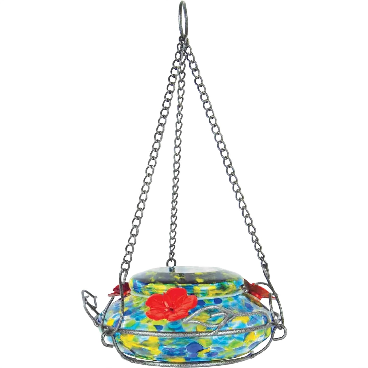 Original Nature’s Way Glass Solar Illuminated Hummingbird Feeder 18 oz. Pure