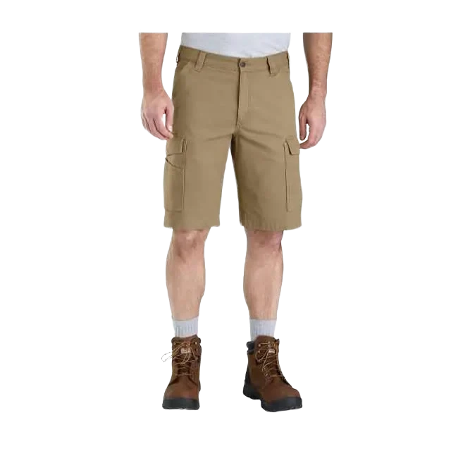Enhanced Carhartt Rugged Flex Dark Khaki Rigby Cargo Short 36 Contemporary