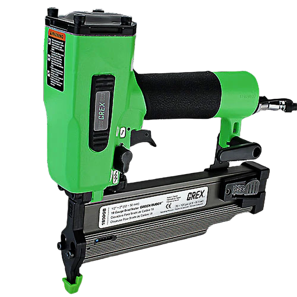 Artisan Grex Green Buddy 18-Gauge 1 2 in. to 2 in. Brad Nailer Dependable