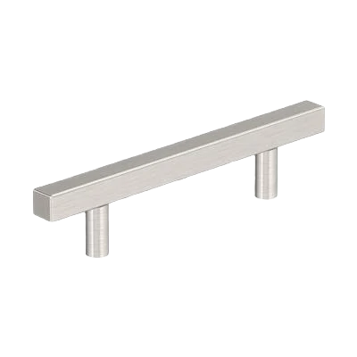 Advanced Amerock Bar Pulls Square 3-3 4 Center-to-Center Satin Nickel Cabinet Pull Practical