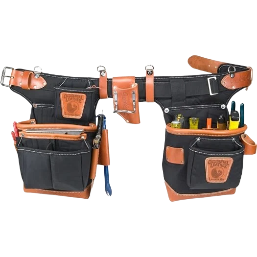 Excellent Occidental Leather Black Fat Lip Tool Bag Set Refined