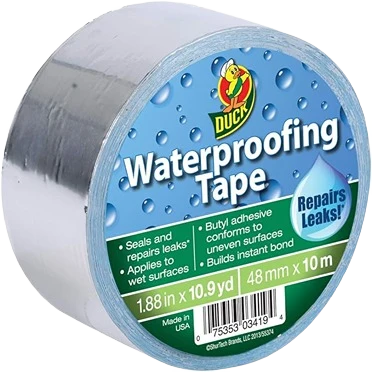 Next-Generation Shurtape Brands Duck Silver Waterproofing Tape 1.88 x 10.9 yd Easy-to-Use