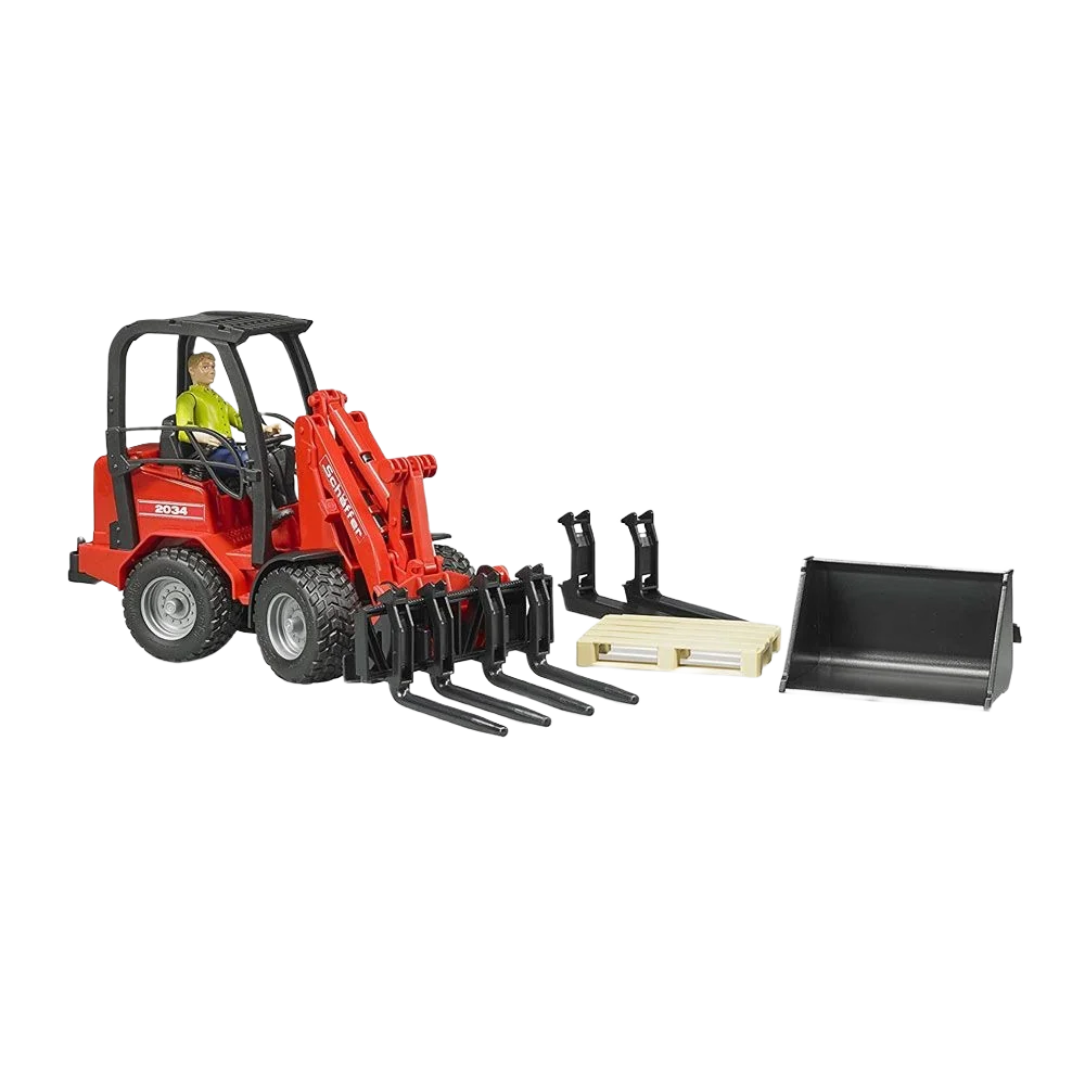 Convenient Bruder Schaffer Compact Loader 2630 with Figure Accessories Responsible