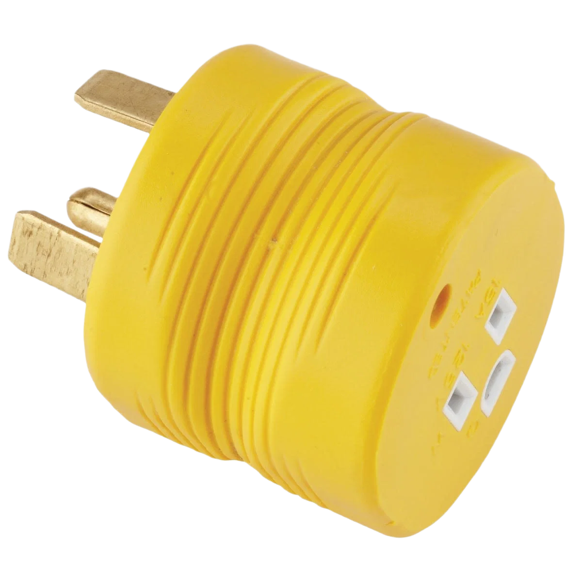 High-Performance Camco Power Grip 30A Male to 15A Female RV Plug Adapter Breathable
