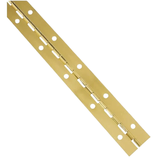 Luxury National Hardware Steel 1-1 2 x 12 Bright Brass Continuous Hinge Certified
