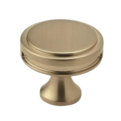 Dependable Amerock Oberon 1-3 8 Diameter Golden Champagne Cabinet Knob Contemporary
