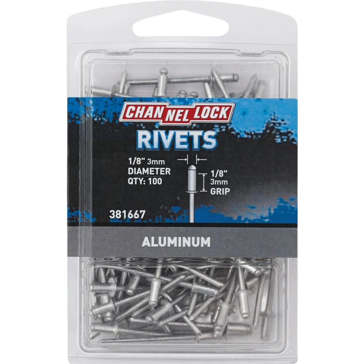 Exclusive Channellock 1 8 in. Grip Aluminum Multi-Grip POP Rivet 100-Pack Organic