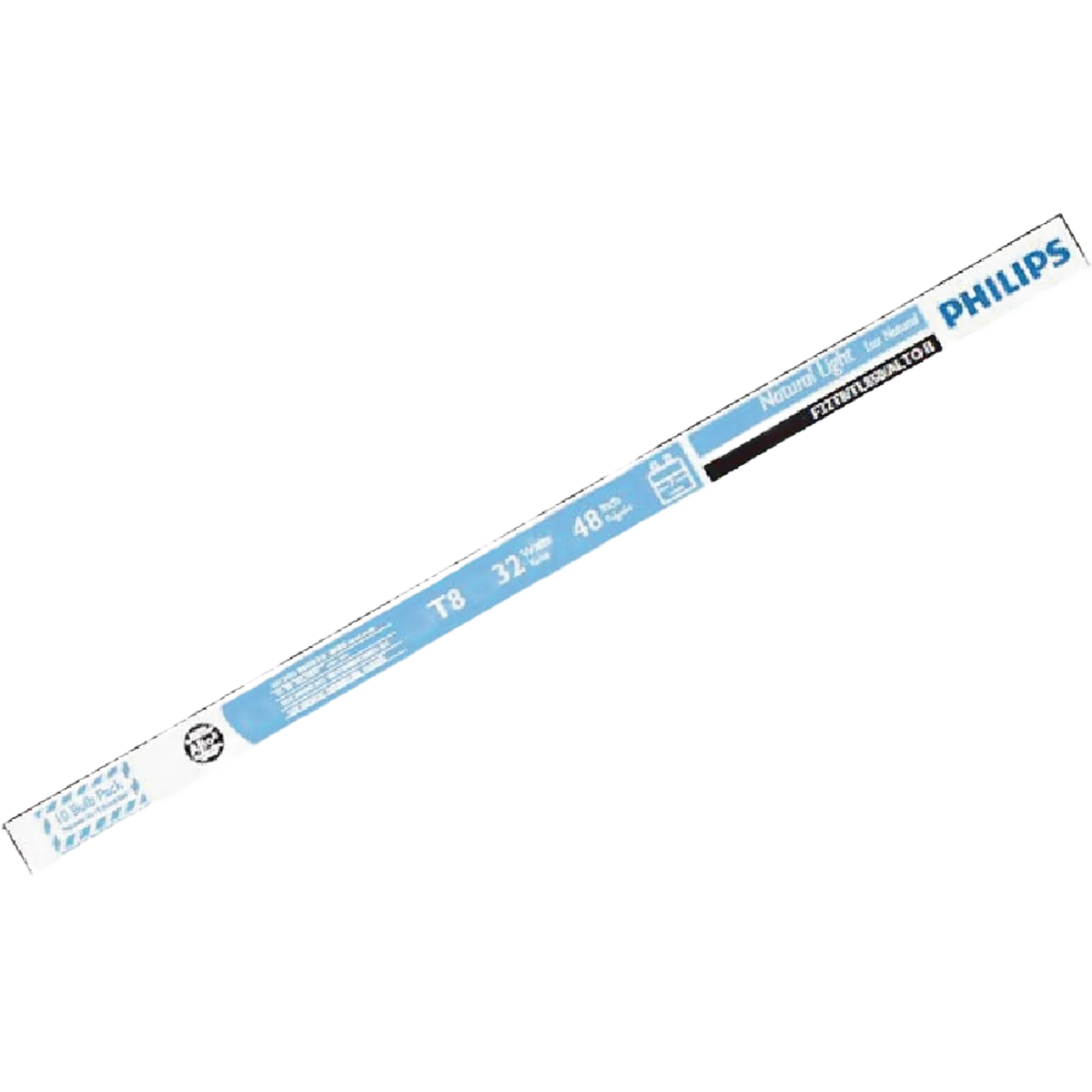 Reusable Philips T8 Medium Daylight Bi-Pin Fluorescent Tube Light Bulb 10-Pack Original