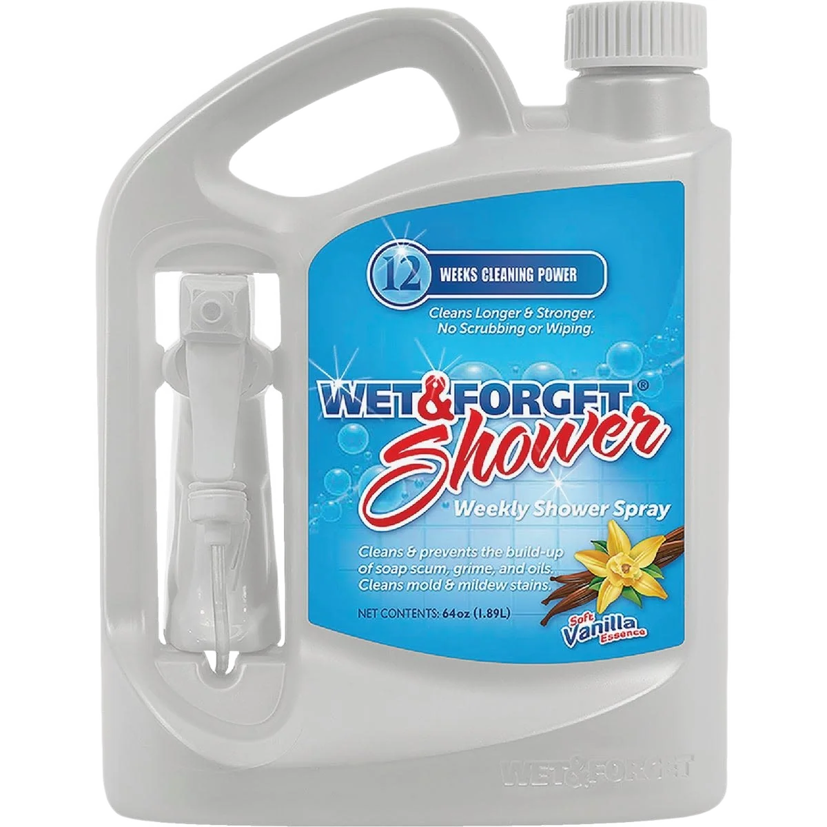 World-Class Wet Forget Weekly Spray Vanilla Essence Shower Cleaner 64 oz. Artisan
