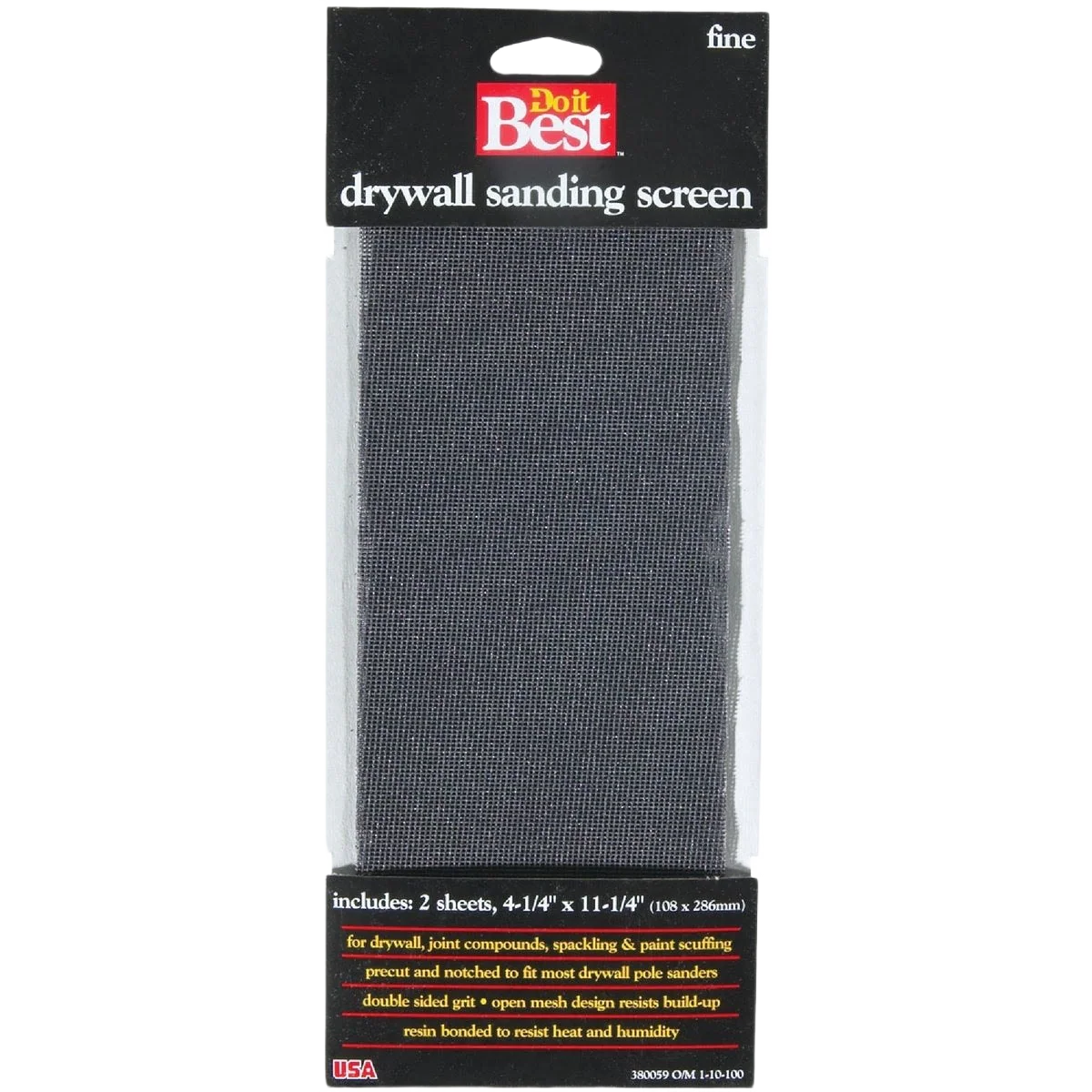 Top-Quality Do it 180-Grit Fine Precut Drywall Sanding Screen 2-Pack Responsible