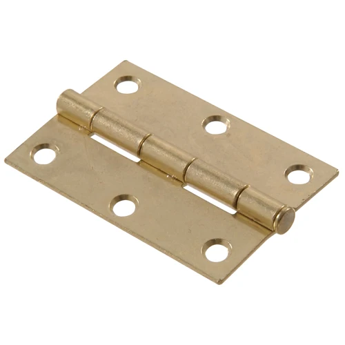 Trusted Hillman 2 in. Light Narrow Hinge Removable Pin Brass Finish Expertly Made