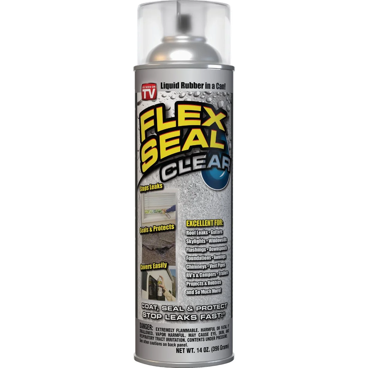 Carefully Designed Flex Seal Clear Spray Rubber Sealant 14 oz. Certified