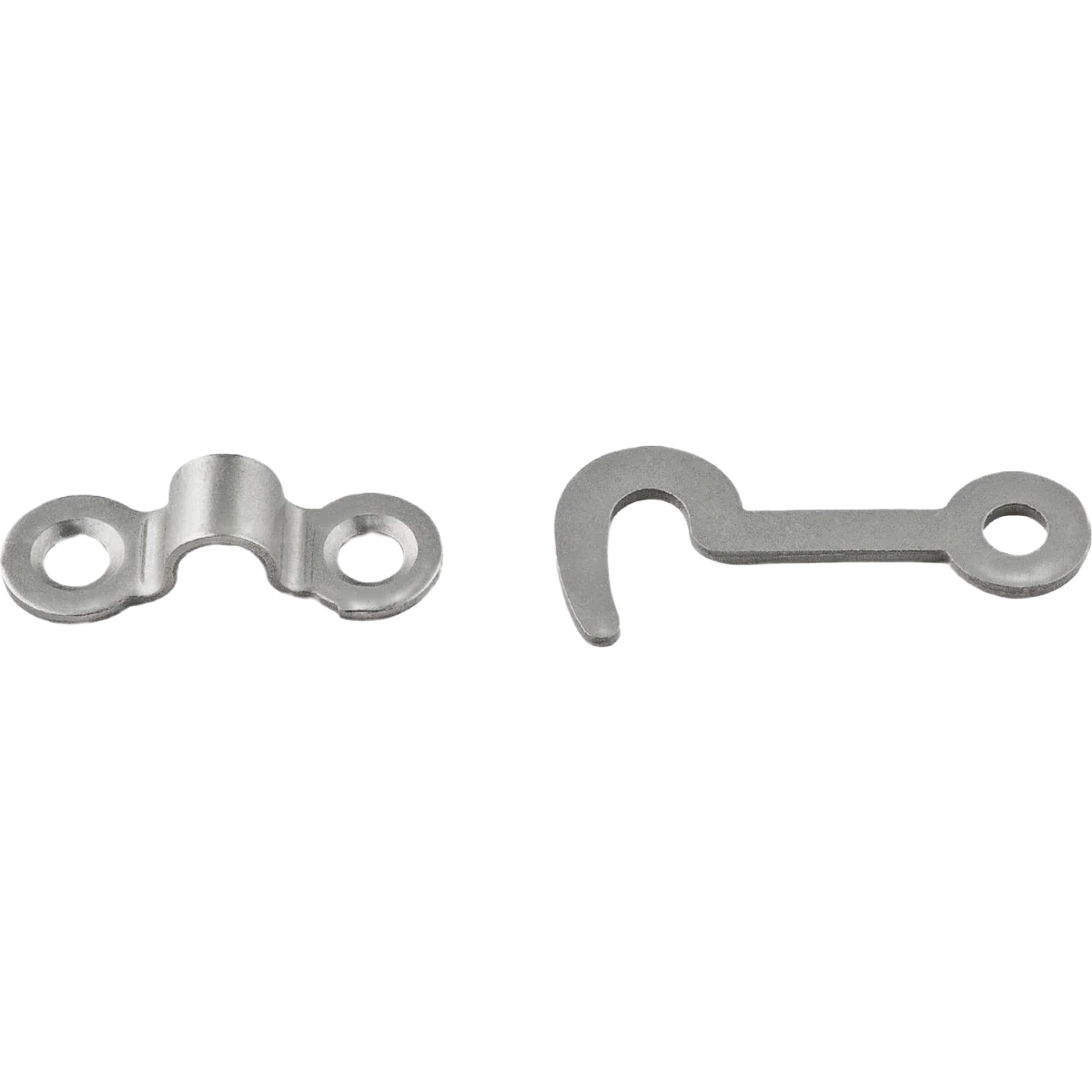 Long-Lasting National Hardware Satin Nickel Decorative Hook and Staple 2 Count Contemporary