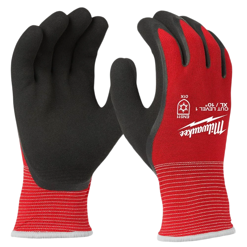 High-Grade Milwaukee XL Cut Level 1 Winter Dipped Gloves Powerful