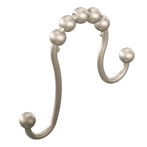 Secure Moen Brushed Nickel Shower Curtain Rings 12-Pack Trendy