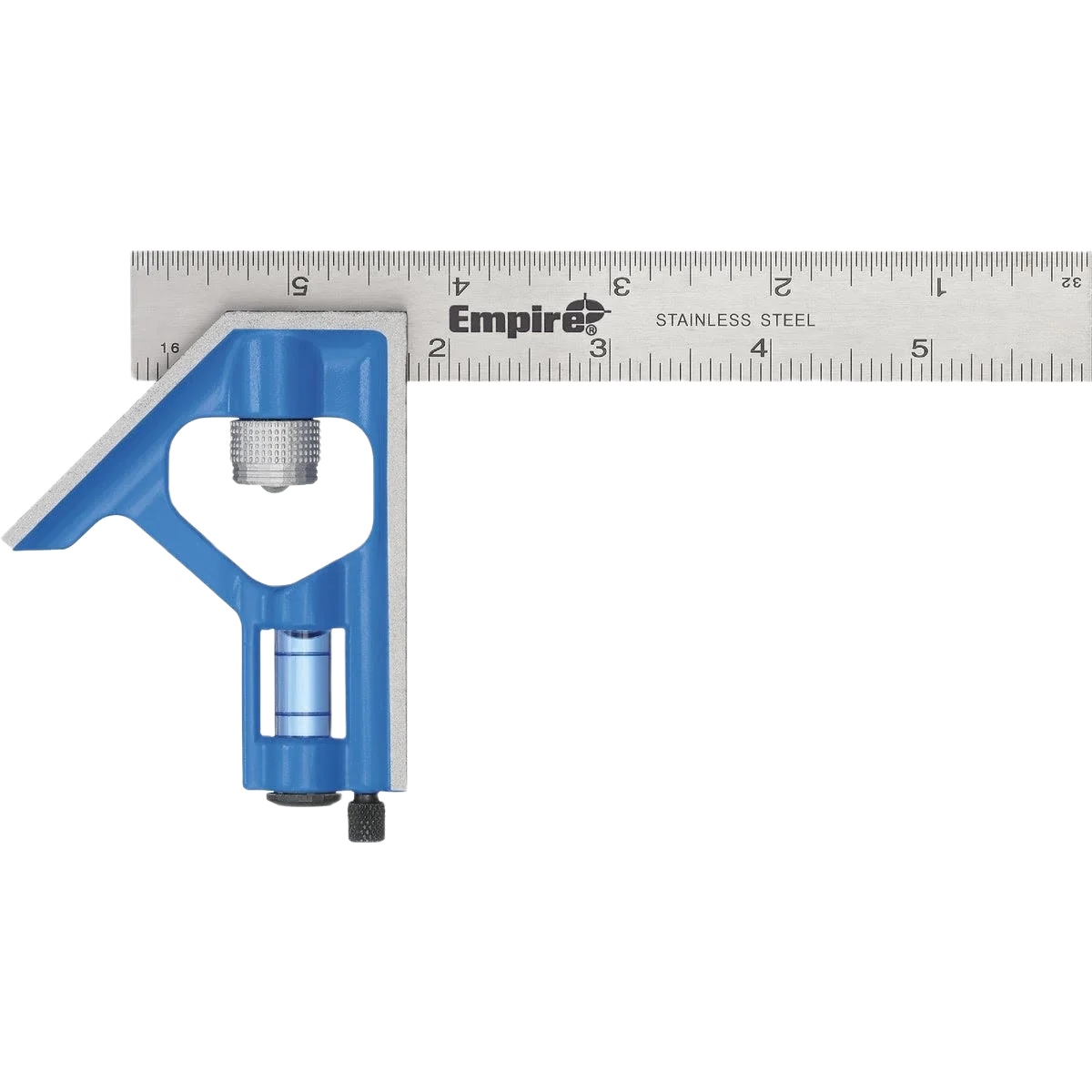 Carefully Designed Empire 6 In. True Blue Combination Square Exclusive