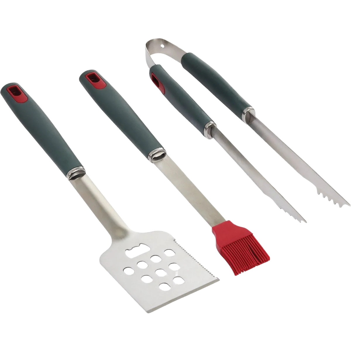 Efficient GrillPro Resin Handle Stainless Steel BBQ Tool Set 3 Piece Stylish