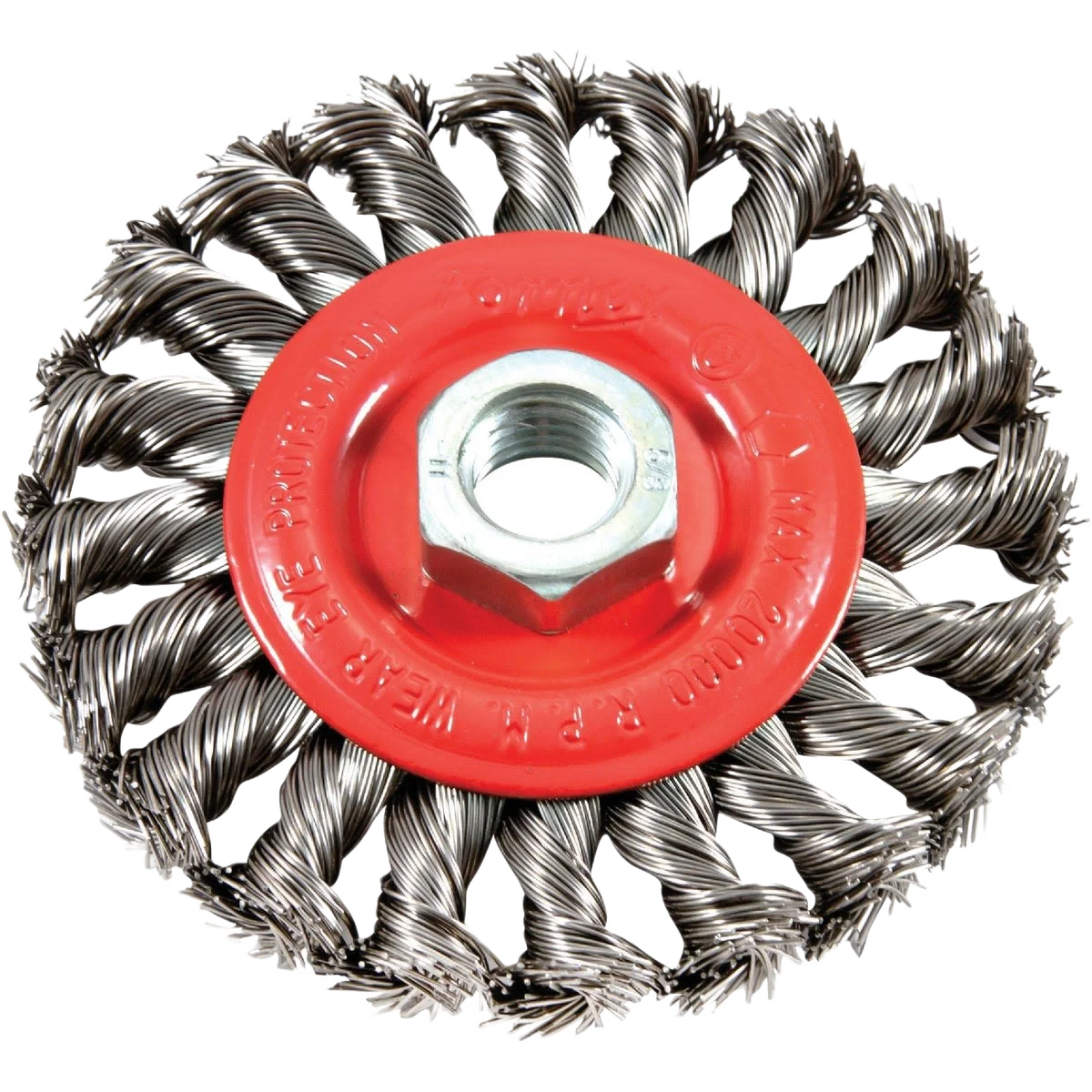 Fine Crafted Forney 4 In. Twist Knot Angle Grinder Wire Wheel Versatile