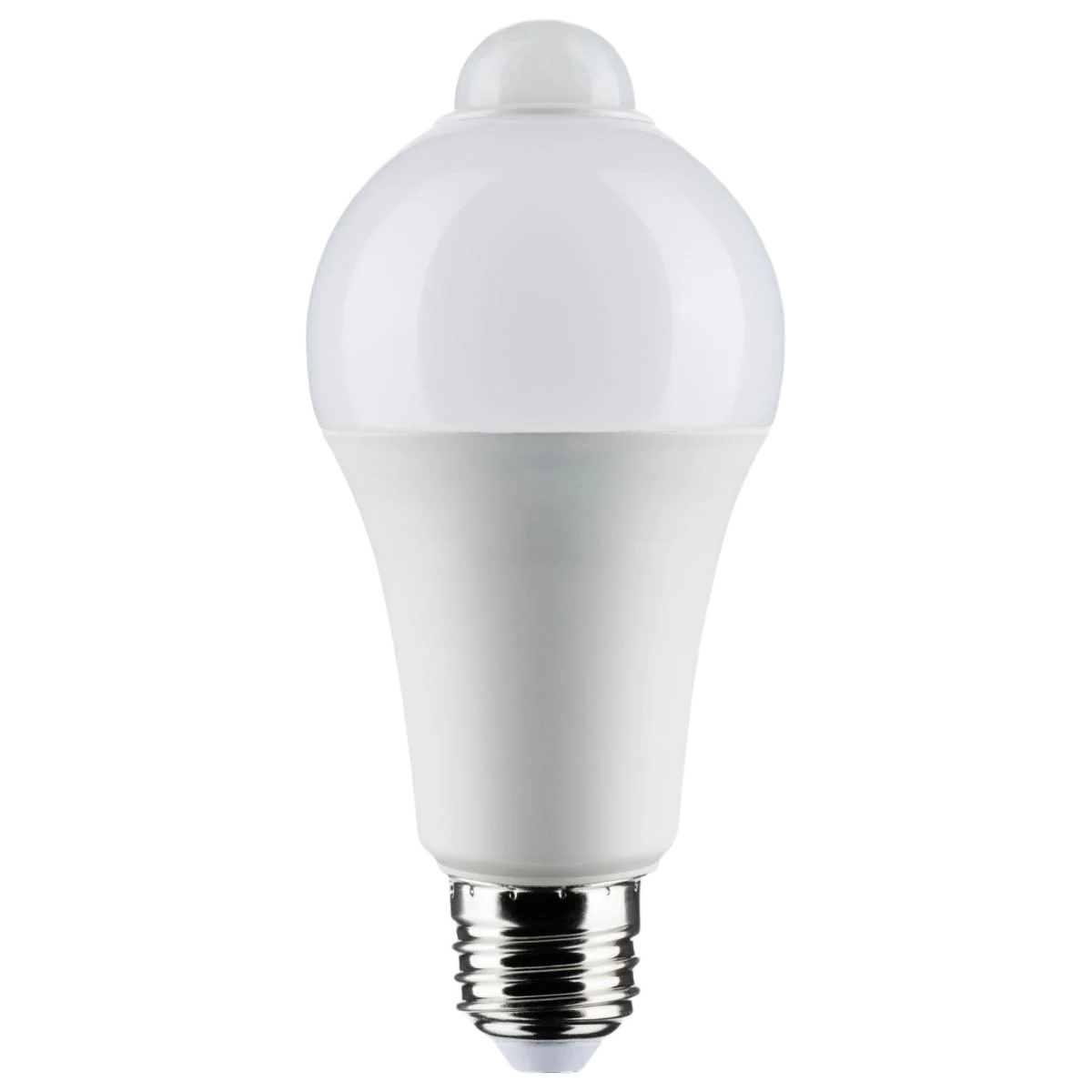 Powerful Satco 19 Watt A19 LED 3000K Motion Sensor Light Bulb Reusable