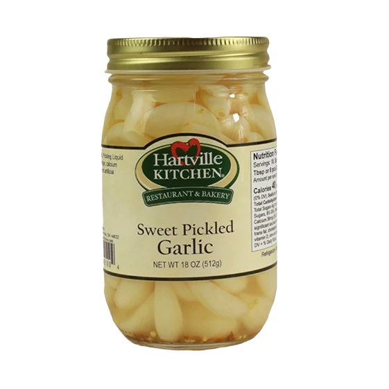 Advanced Hartville Kitchen Sweet Pickled Garlic 18 oz. Refined