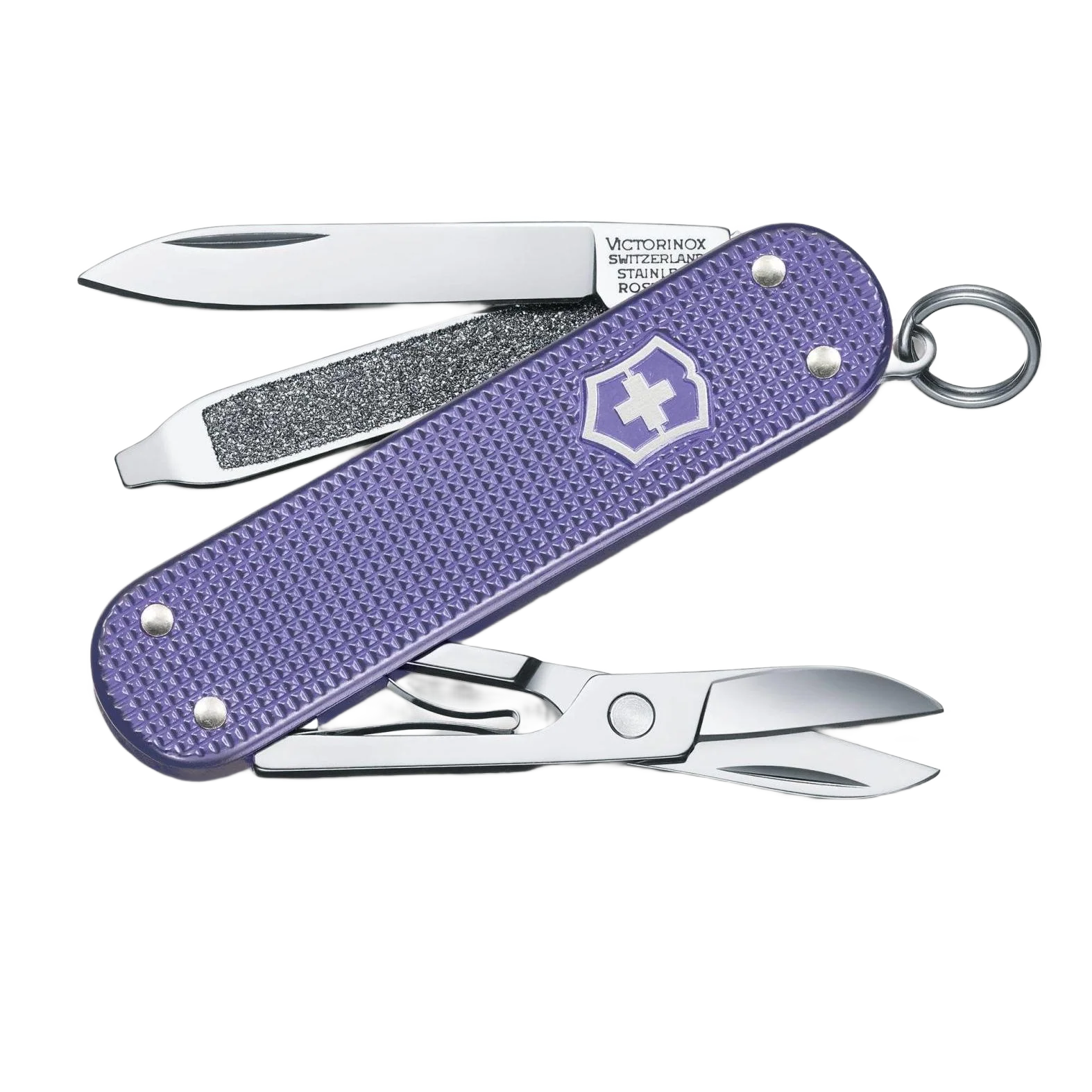 Luxury Victorinox Swiss Army Classic Alox Pocket Knife Electric Lavender Powerful