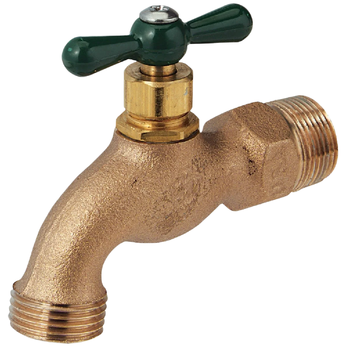 Relaxed Arrowhead Brass 3 4 In. MIP x 3 4 In. Male Hose Thread Standard Hose Bibb Modern