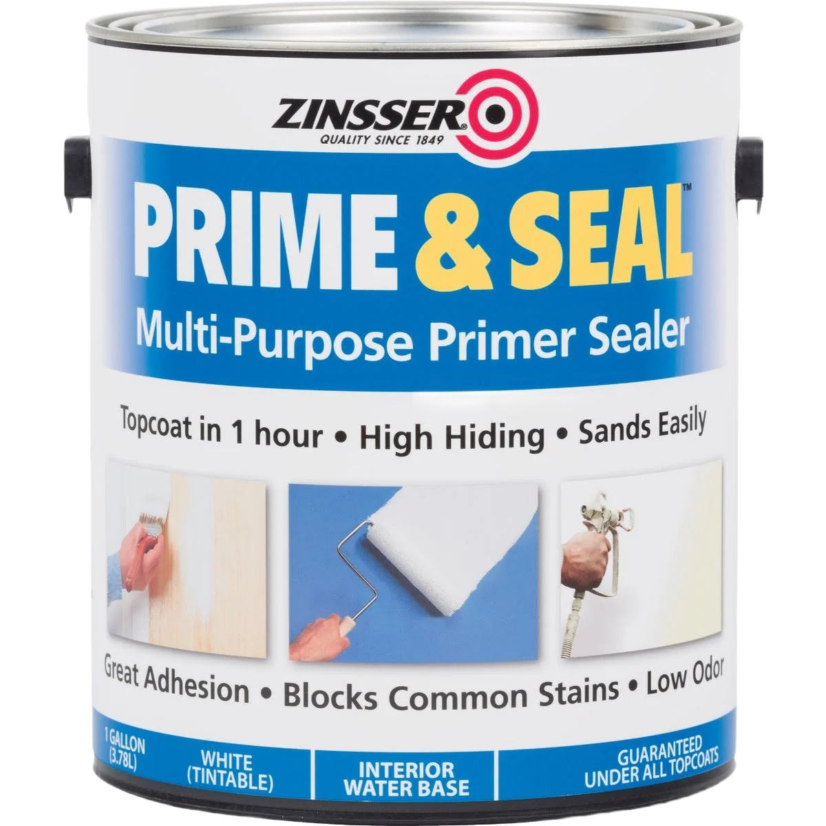 Soft Zinsser White Interior Water Base Prime Seal Primer 1 Gallon Expertly Made