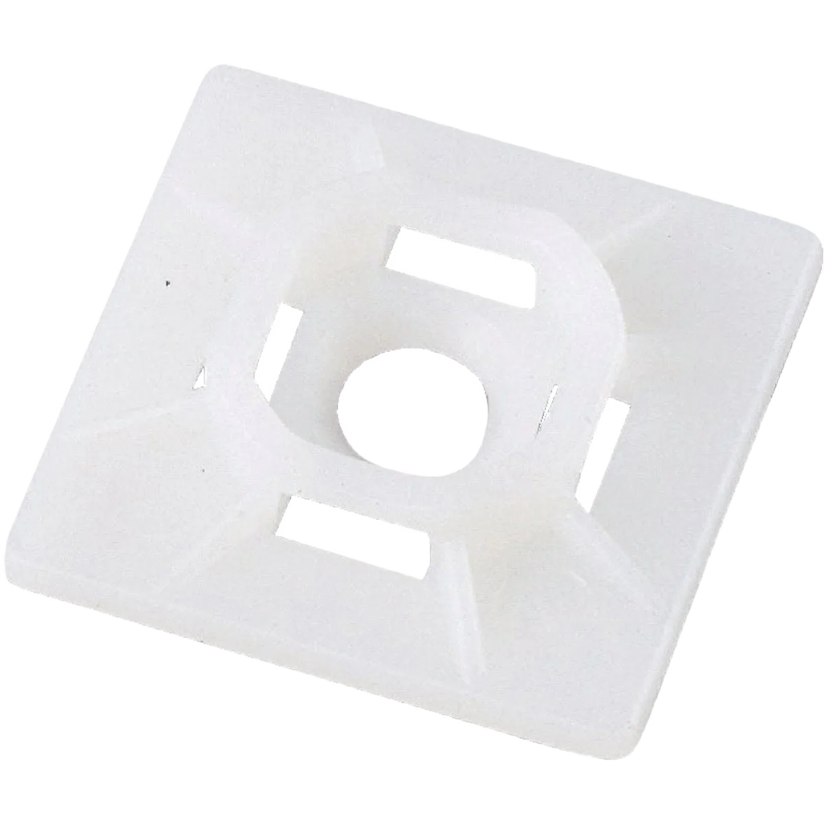 Durable Gardner Bender 0.10 In. to 0.17 In. White Cable Tie Mounting Pad 5-Pack First-Class