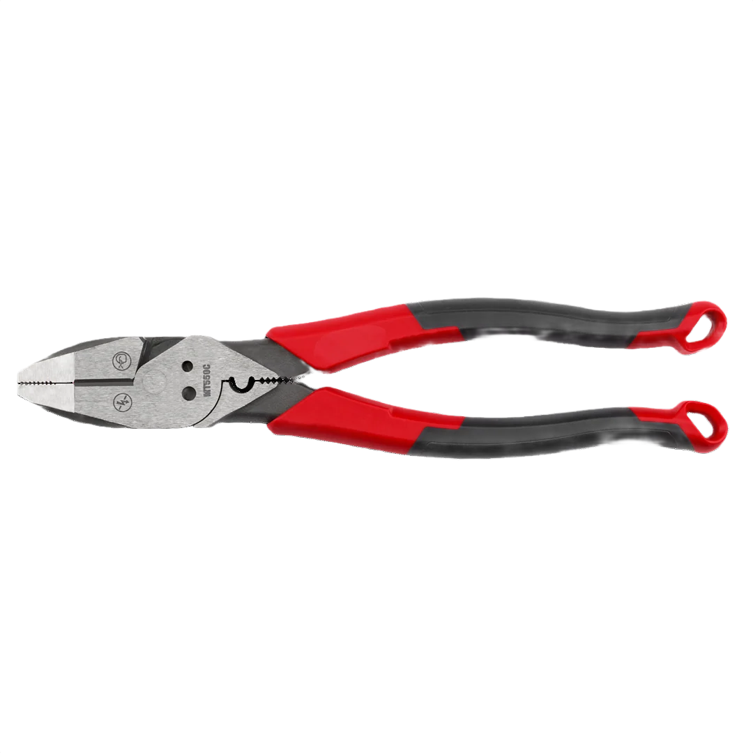 High-End Milwaukee 9 Lineman’s Comfort Grip Pliers w Crimper Bolt Cutter Lightweight