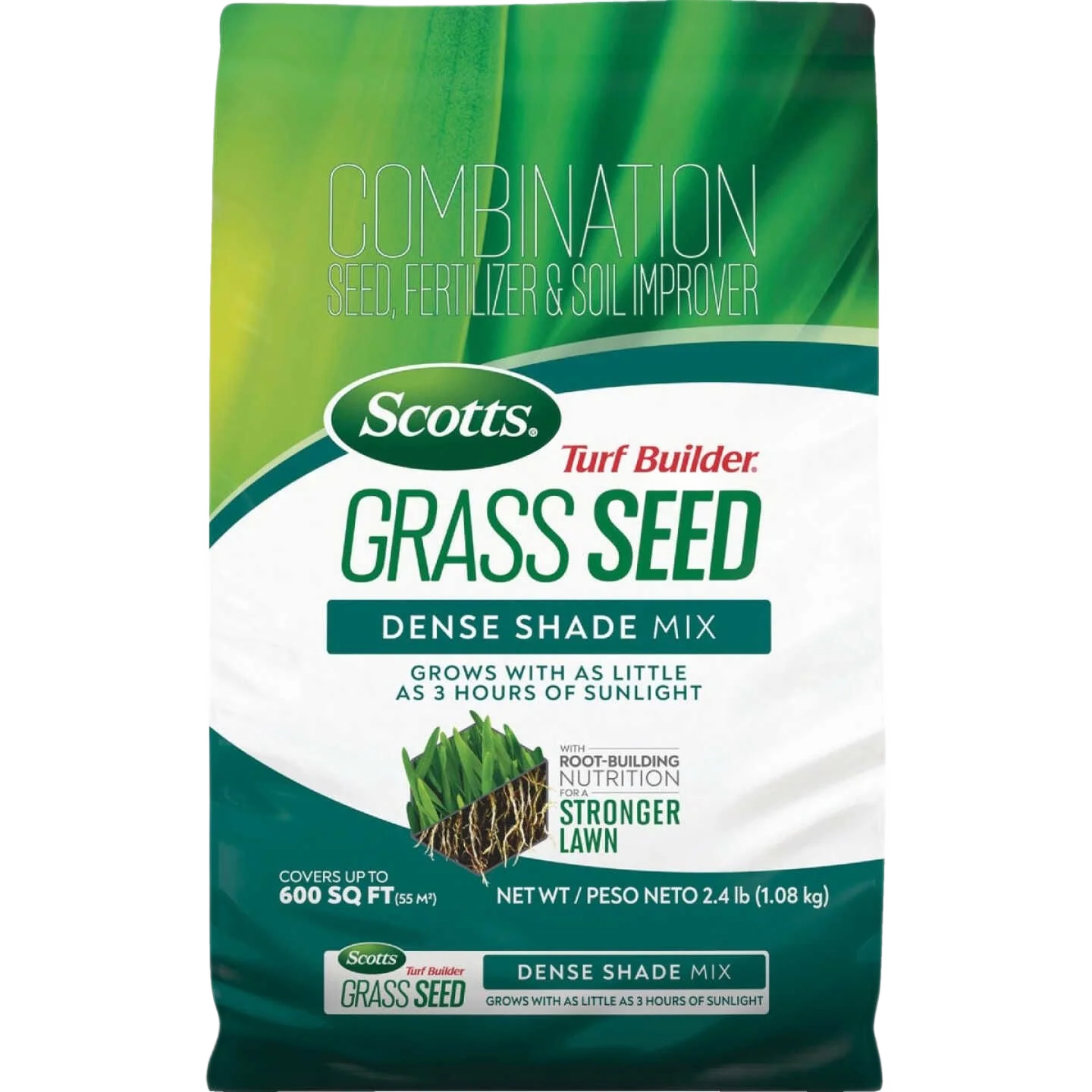 Trusted Scotts Turf Builder Grass Seed Dense Shade Mix 2.4 lbs. Practical