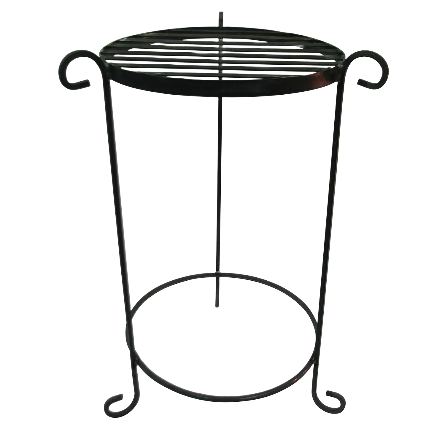 Elegant Border Concepts Black Round Biscayne Table 14 x 26 in. User-Friendly