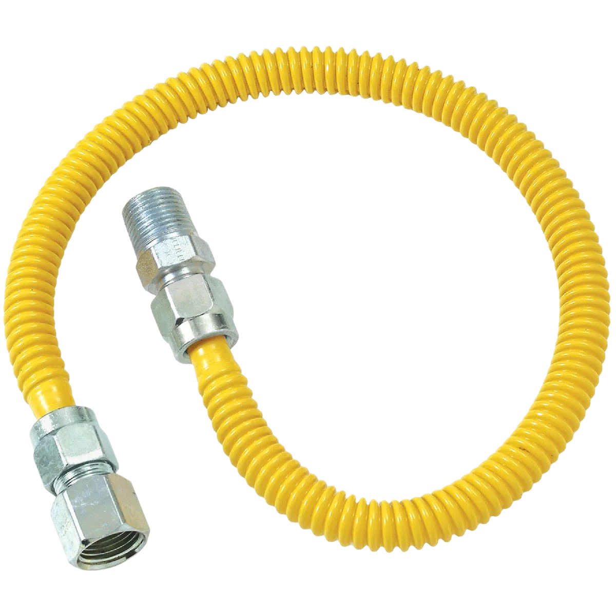 Minimalist Dormont 1 2 OD x 24 Coated Stainless Steel Gas Connector 1 2 FIP x 1 2 MIP Premium