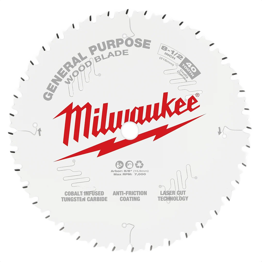Original Milwaukee 8-1 2 40T General Purpose Circular Saw Blade Selected